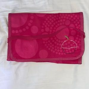 Thirty One Hot Pink with Embroidered Cupcake Tablet Case
